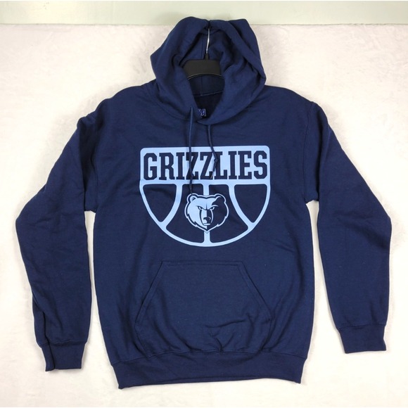 Memphis Grizzlies NBA Fanatics Hoodie Blue Small Drawstring Pockets EC - Picture 1 of 8